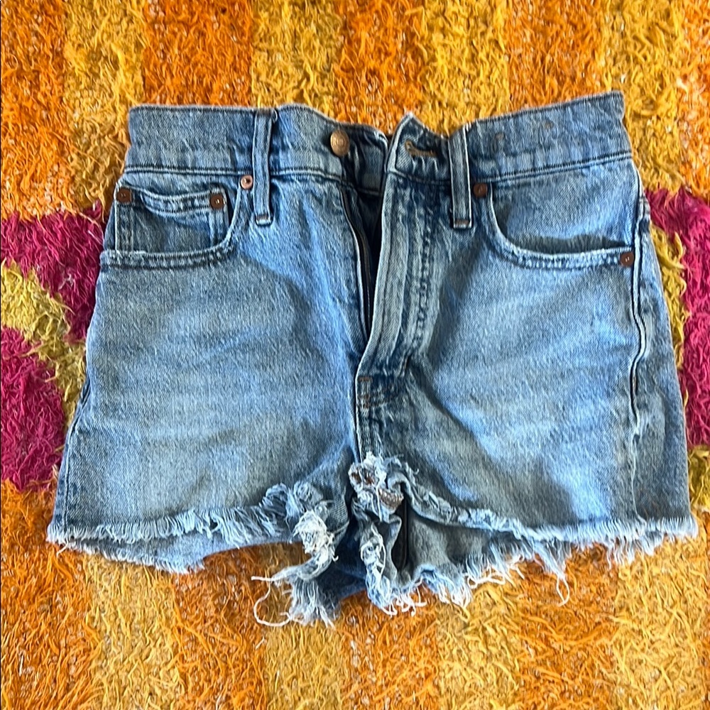 Madewell shorts Denim Frayed Hem